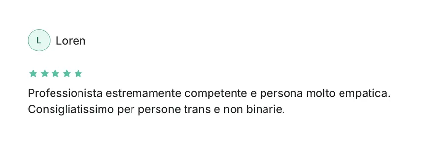 Recensione di Loren: professionista competente ed empatica