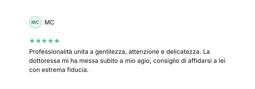 Recensione di MC: professionalità unita a gentilezza e delicatezza